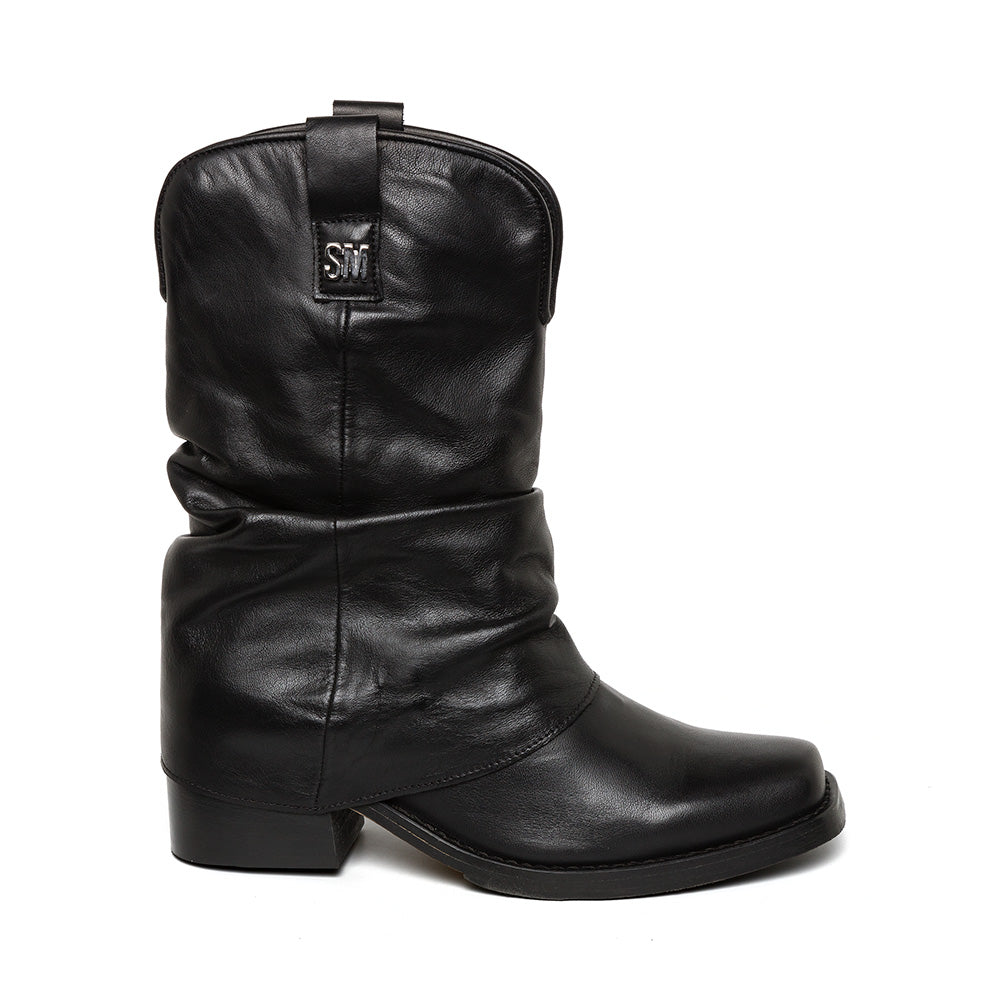Bottines Qiana en cuir noir