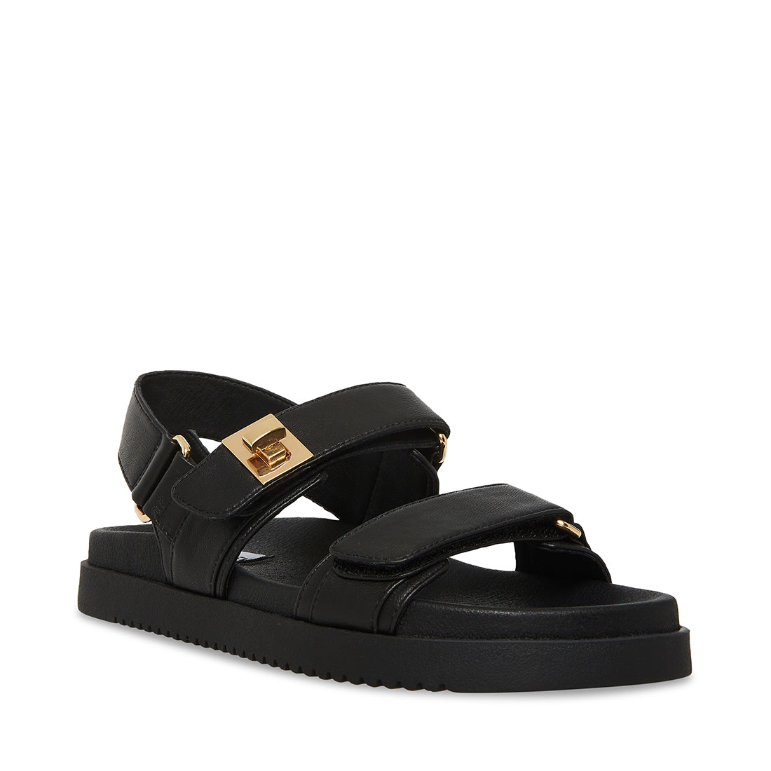 Sandales Mona en cuir noir