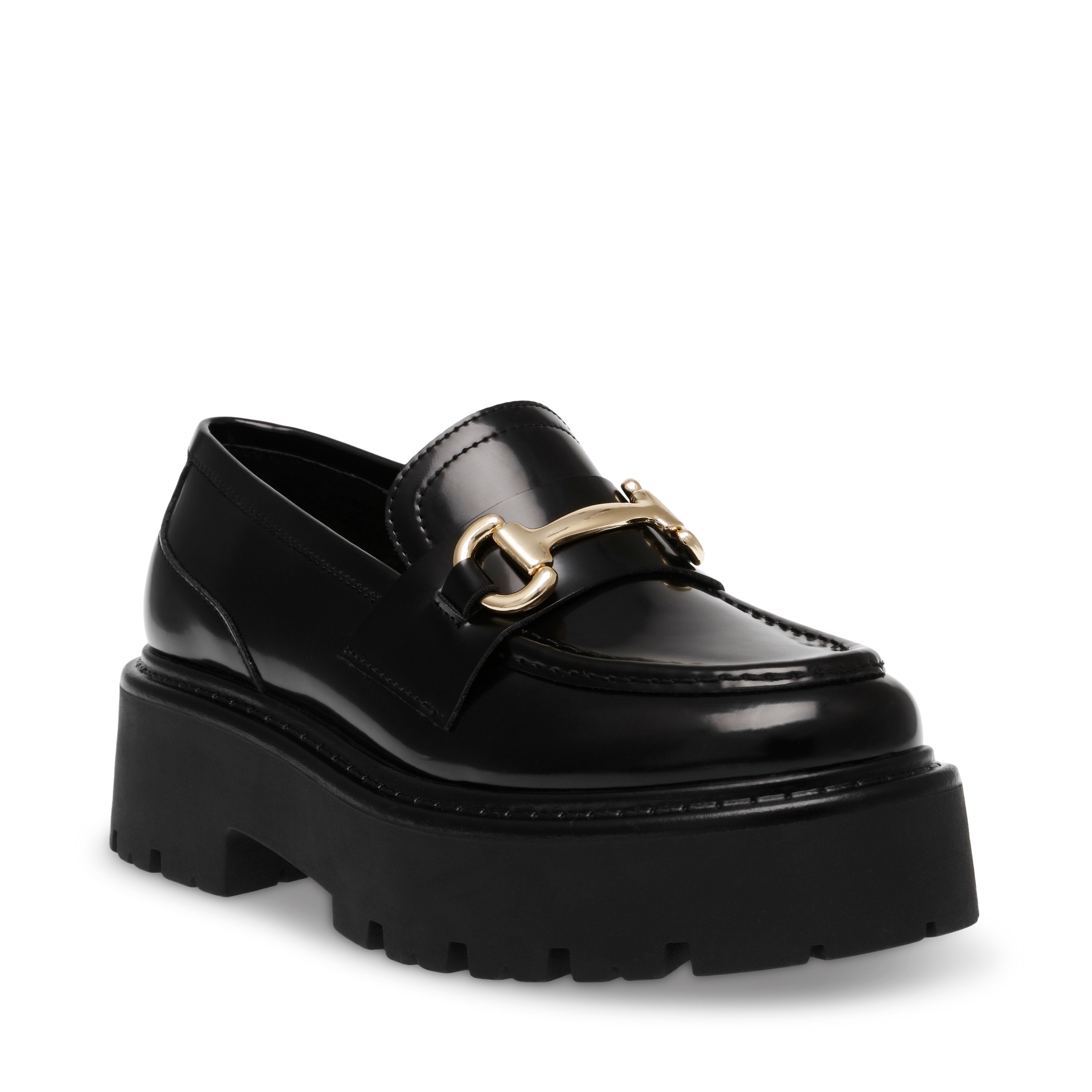 Chaussure plate Occupy en cuir noir ACTION