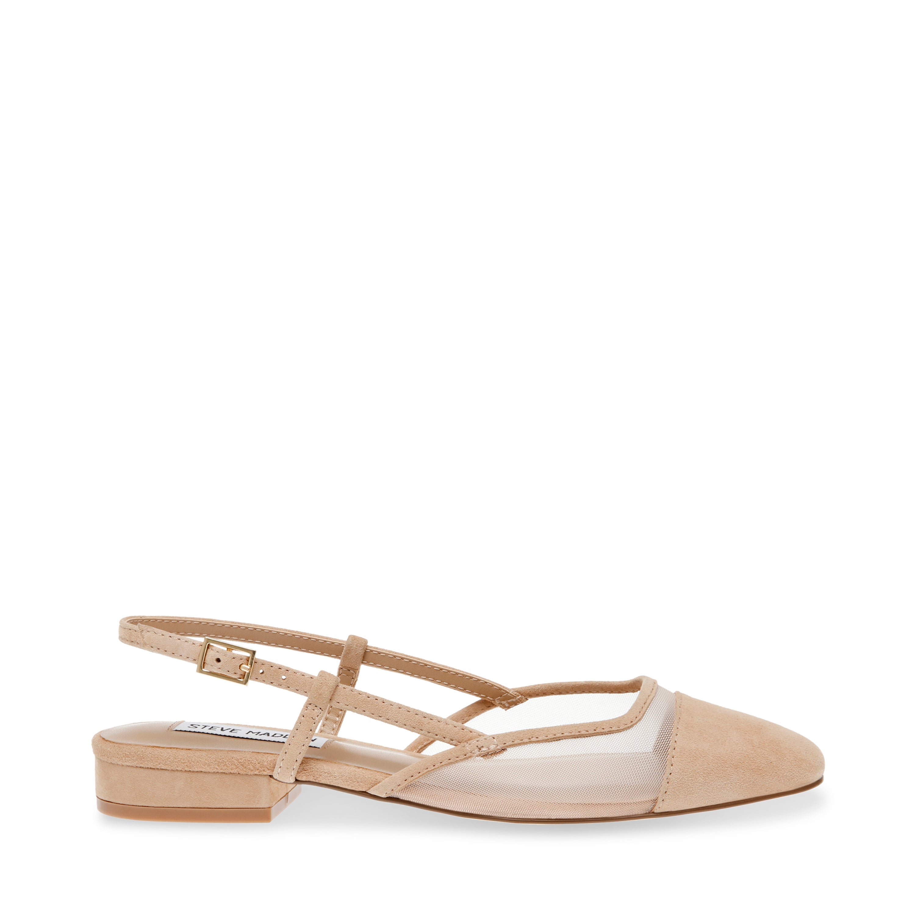 Chaussures plates Belinda-M en daim beige