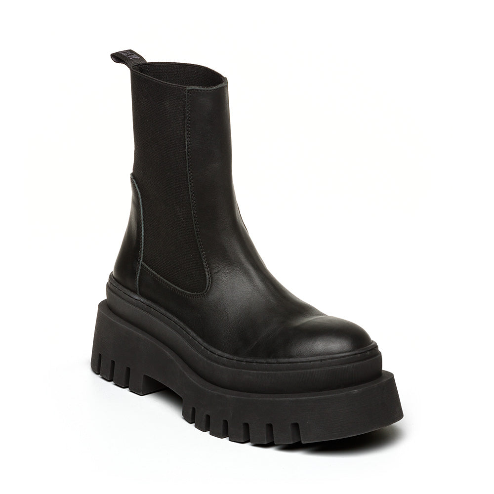 Bottes Jcassandra en cuir noir