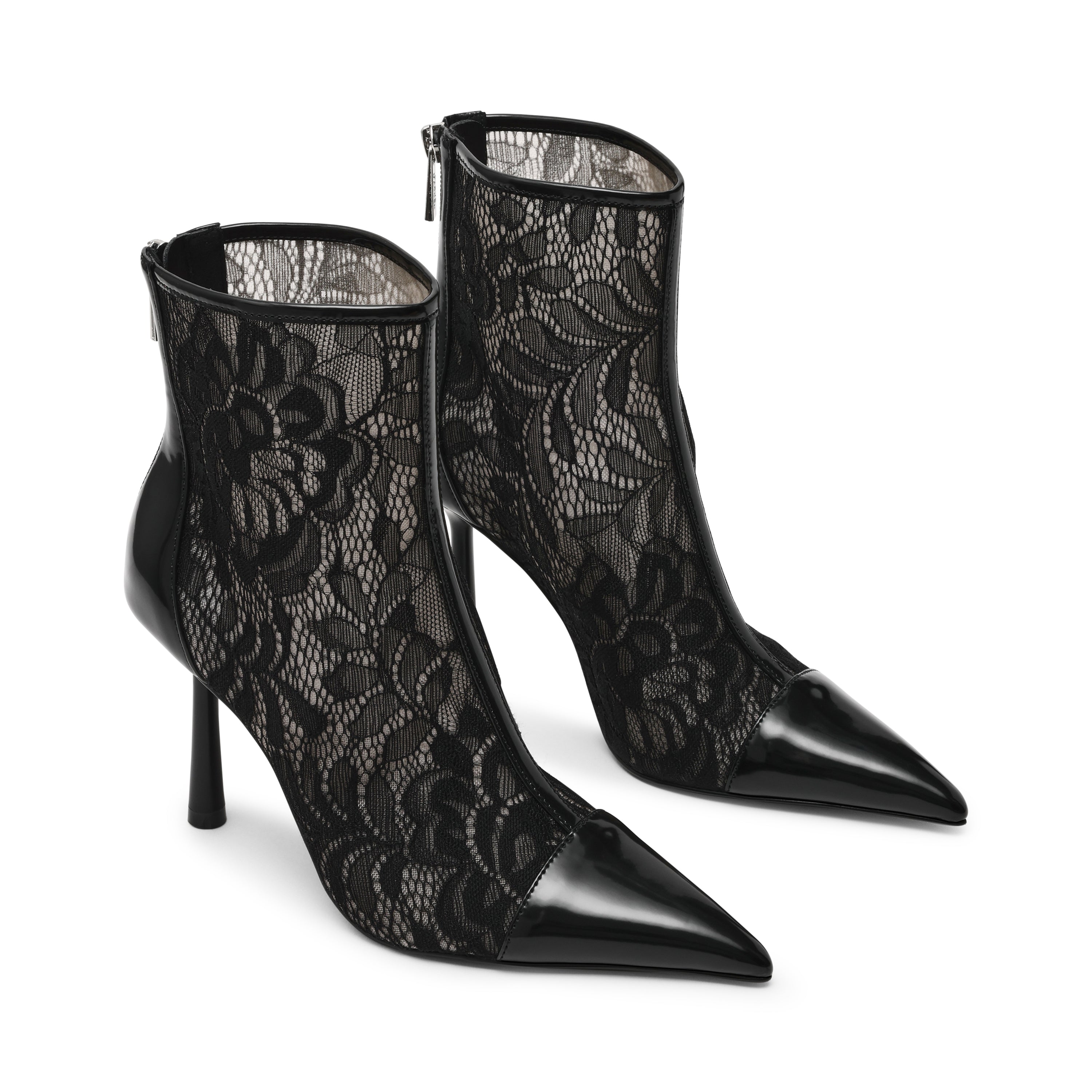 Bottines Arlette-L en dentelle noire