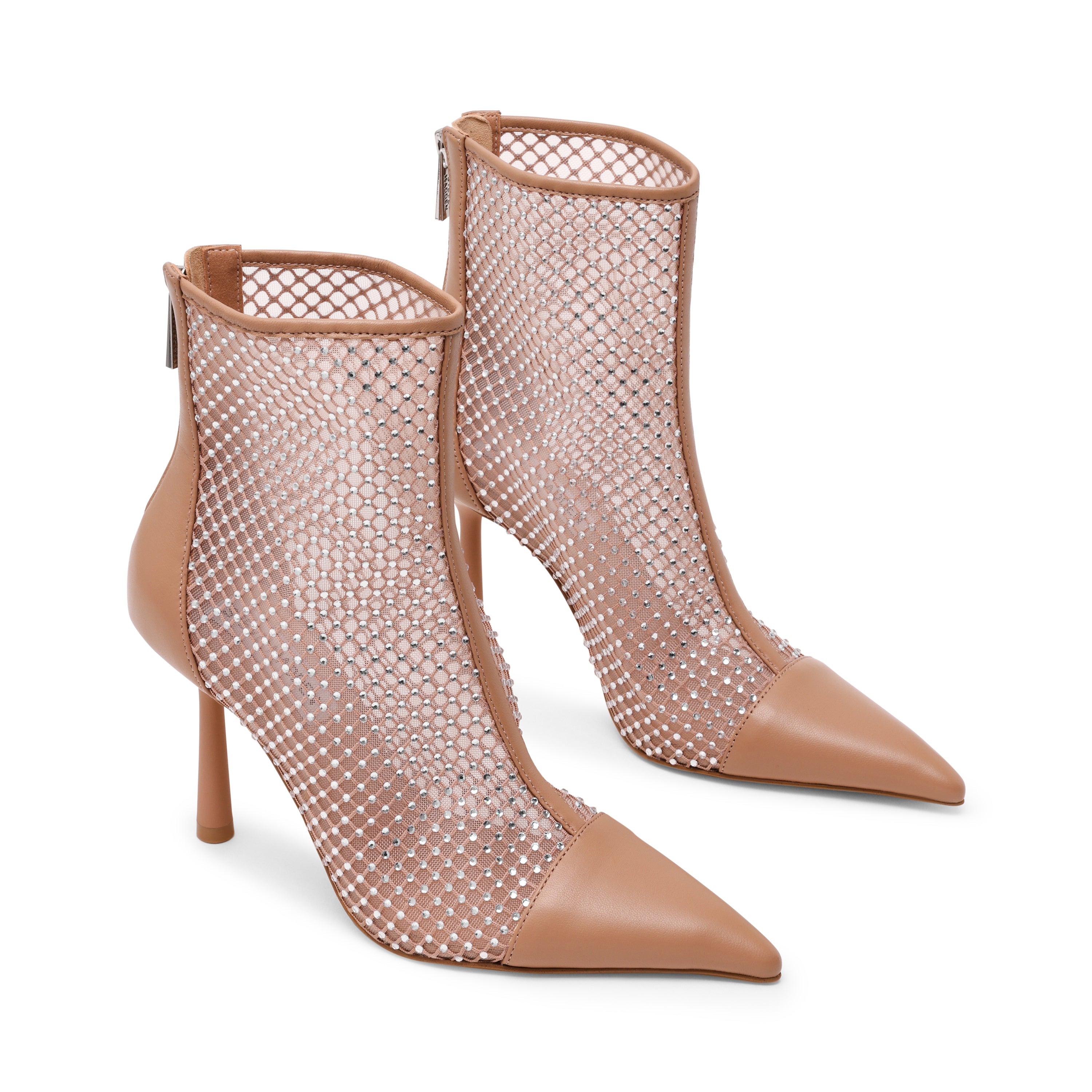 Bottines Arlette couleur beige en maille