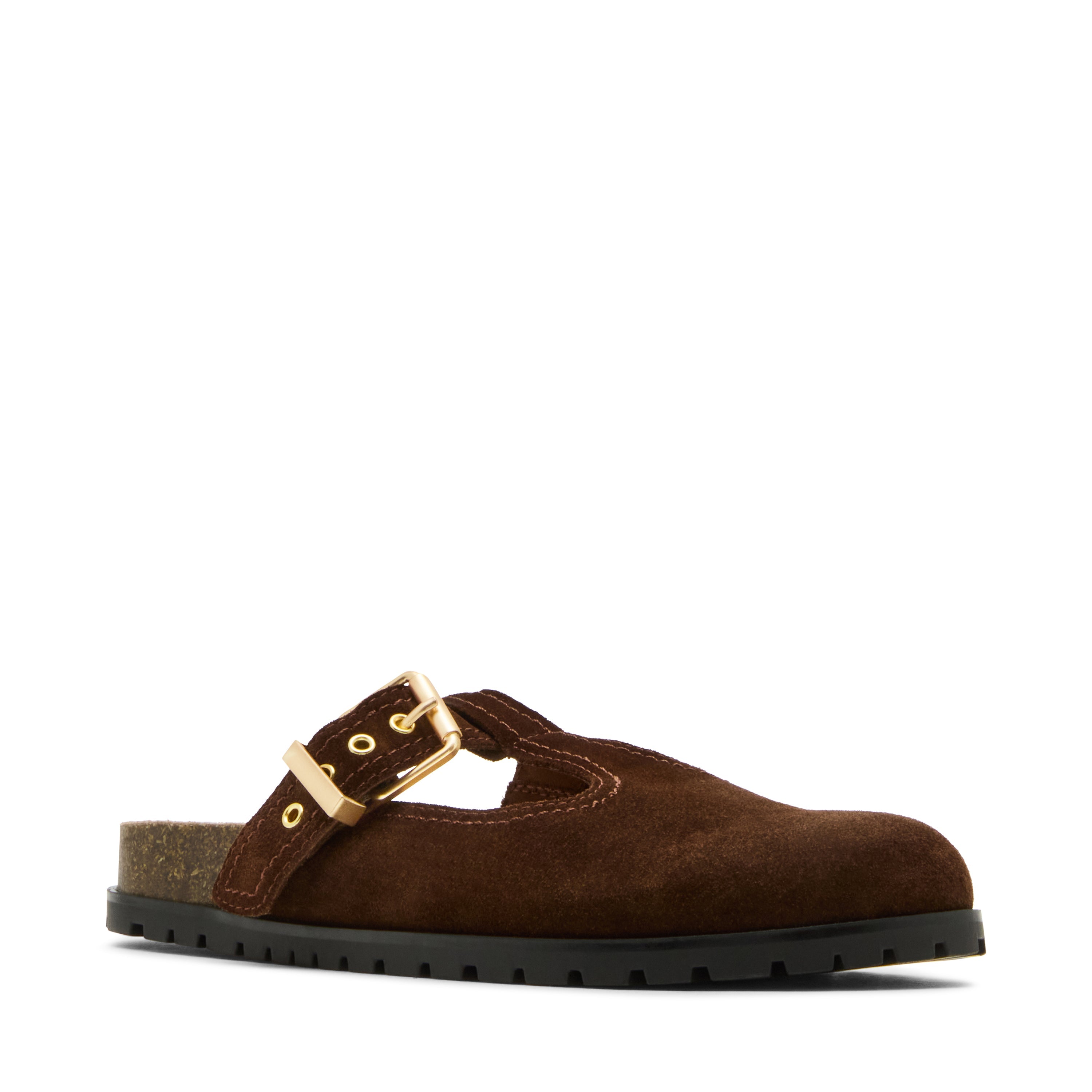 Atticus Mule en daim marron
