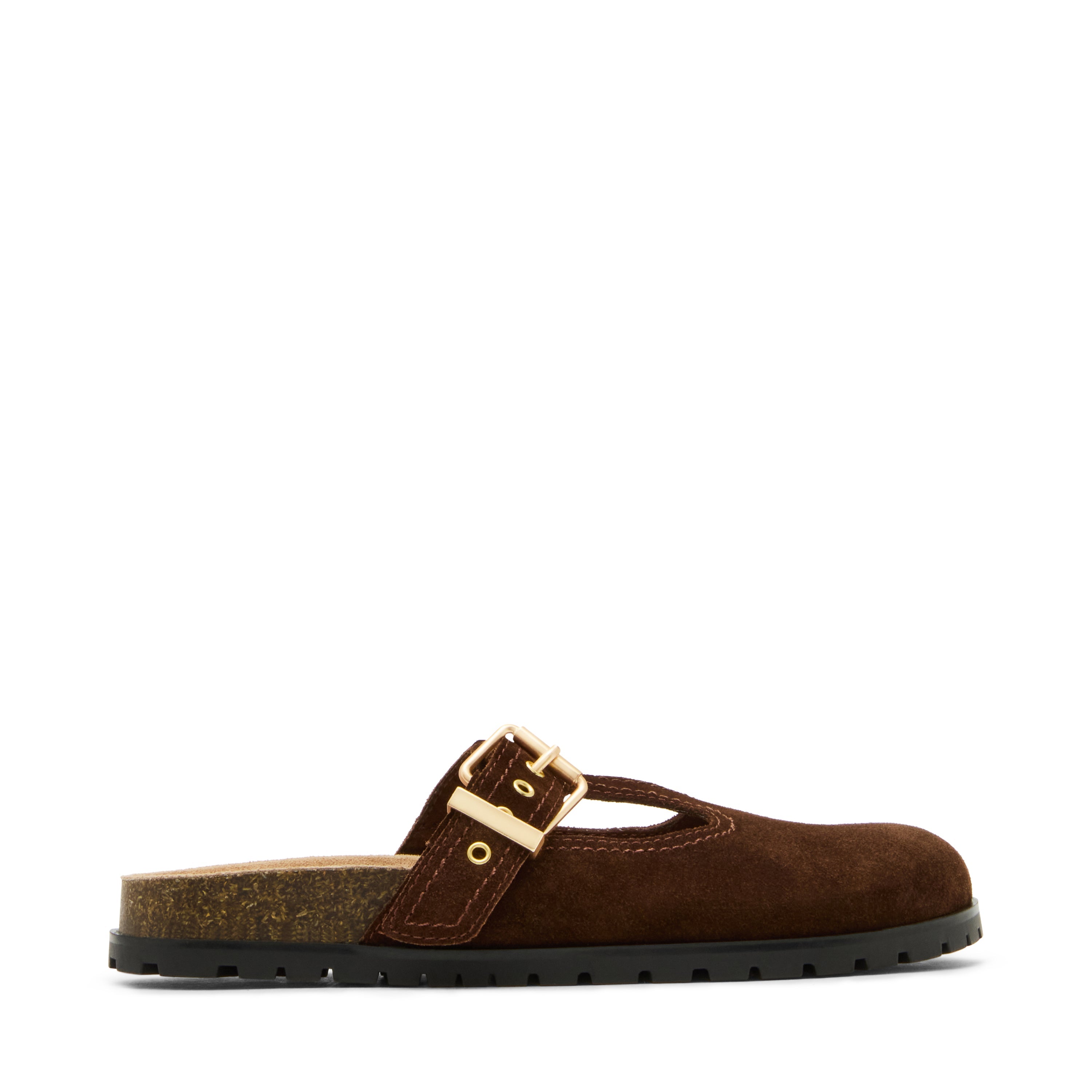 Atticus Mule en daim marron