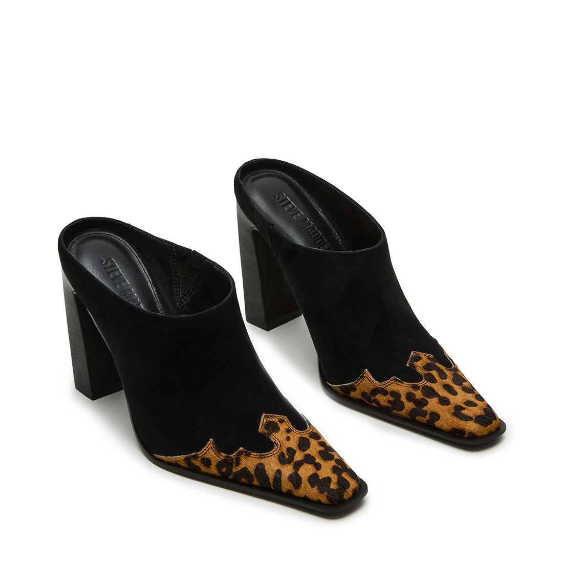 Mule Houston-H en daim noir