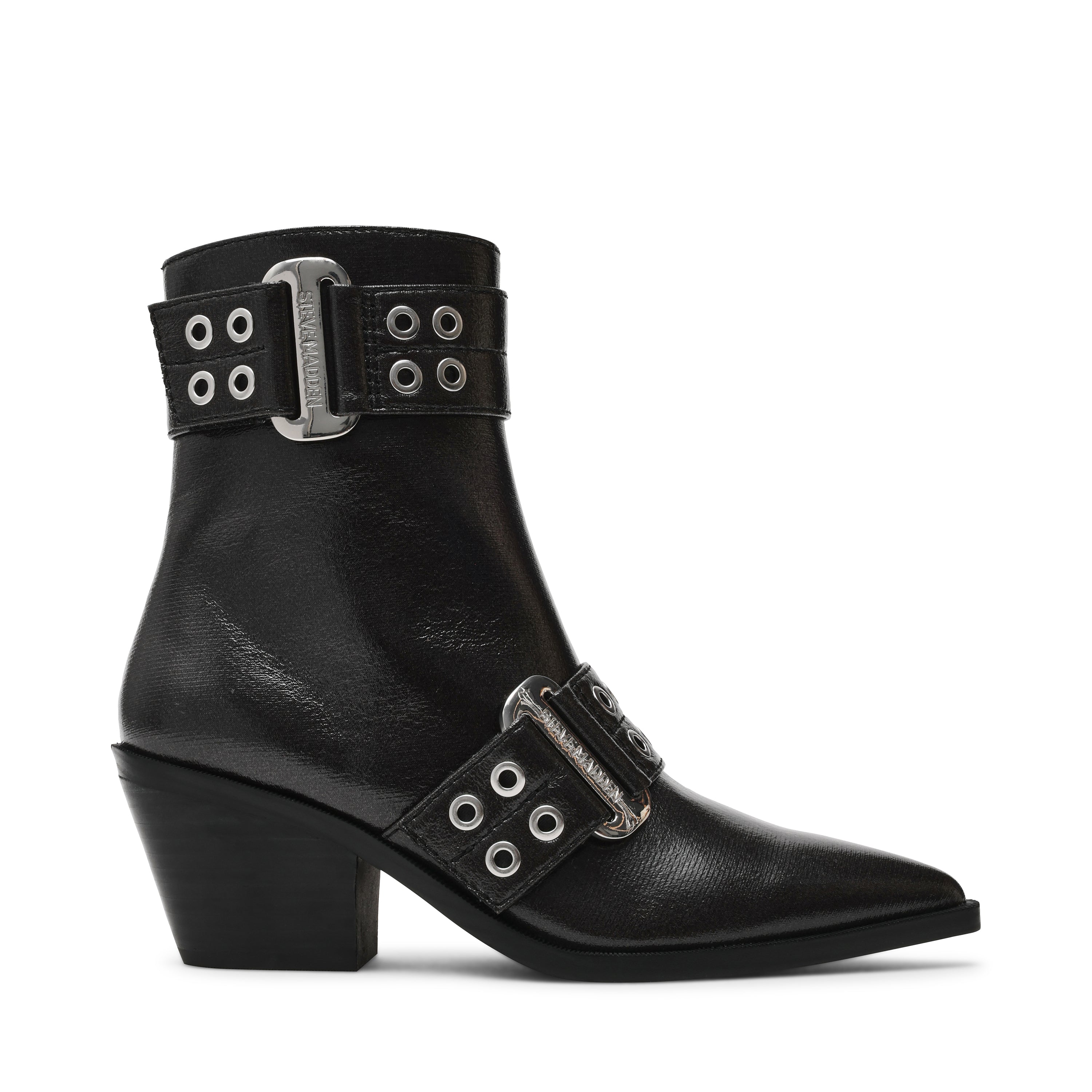 Bottines Splurge noires froissées
