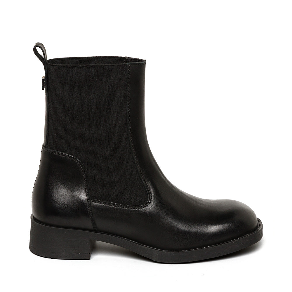 Bottines Zahrine en cuir noir